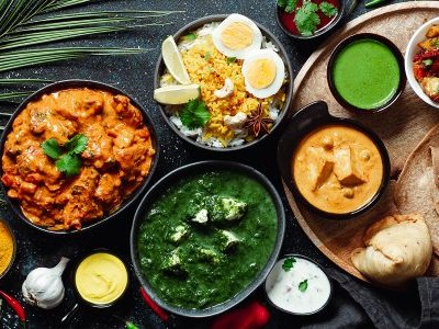 Restaurant Tandoori hummus plate – Indian & Middle Eastern Cuisine (halal)